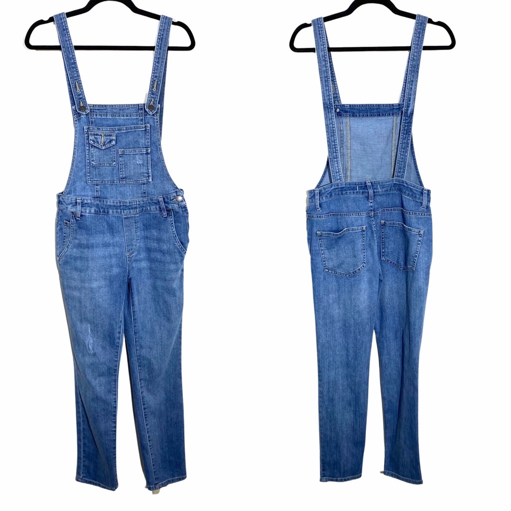 FREE PEOPLE Medium Wash Overalls